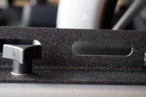 Jeep Rubicon Unlimited Storage Container - Fishbone Offroad - Tub Rail Tie Downs Steel Powdercoat - Black - `07-`18